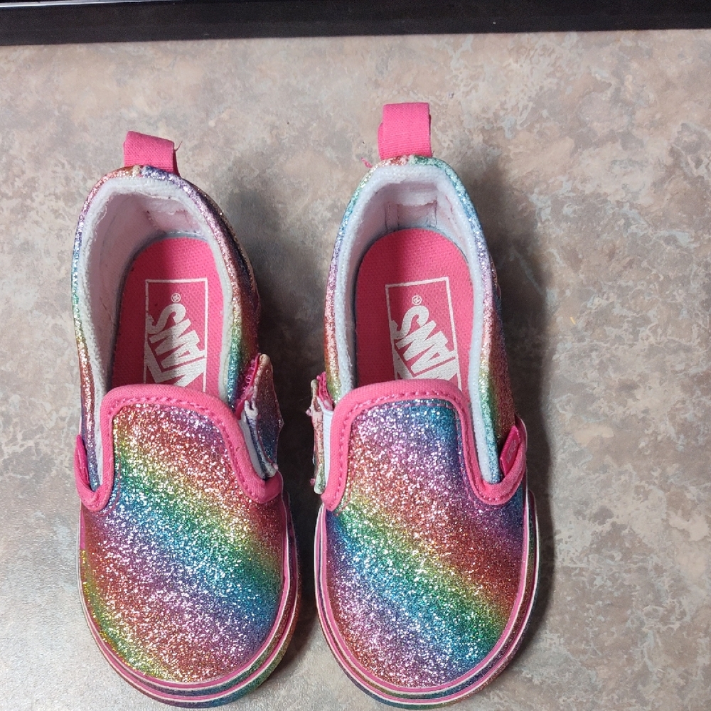 Vans Kids Glitter Rainbow Sneakers